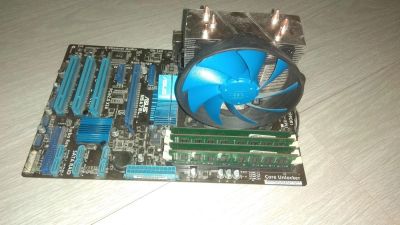 Лот: 10668139. Фото: 1. Проц phenom x6 1055t + материнская... Комплекты запчастей