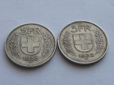 Лот: 8839600. Фото: 1. Монета 5 франк пять Швейцария... Европа