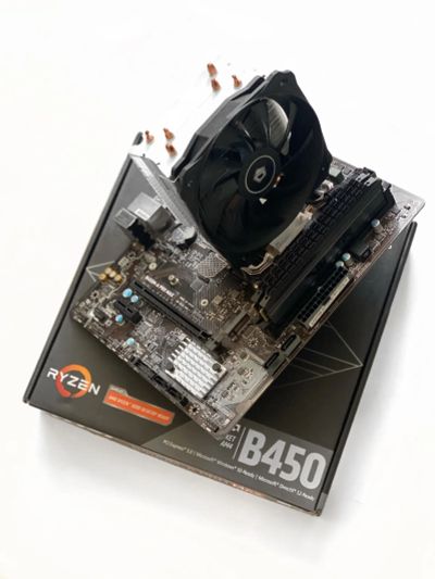 Лот: 18770250. Фото: 1. Идеальный комплект AM4: AMD Ryzen... Комплекты запчастей