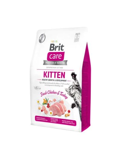 Лот: 18384977. Фото: 1. БРИТ Care Cat GF Kitten Healthy... Корма