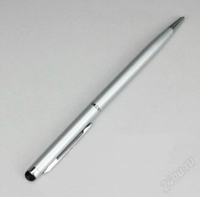 Лот: 2913916. Фото: 1. Серебряная шариковая ручка стилус... Другое (аксессуары)