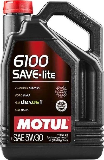 Лот: 12643354. Фото: 1. MOTUL 6100 SAVE-LITE 5W30 4L. Масла, жидкости