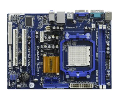 Лот: 12724511. Фото: 1. Asrock n68s3 ucc AM3. Материнские платы