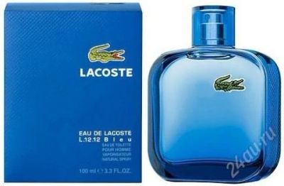 Лот: 2654194. Фото: 1. L.12.12. Blue Lacoste для мужчин. Мужская парфюмерия