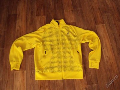 Лот: 1209080. Фото: 1. Продам олимпийку Adidas ярко желтую... Другое (спортивная одежда)
