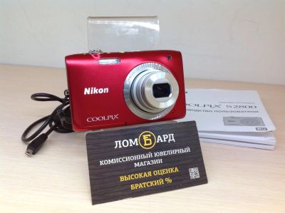 Лот: 12034988. Фото: 1. Фотоаппарат Nikon Coolpix S2800... Цифровые компактные