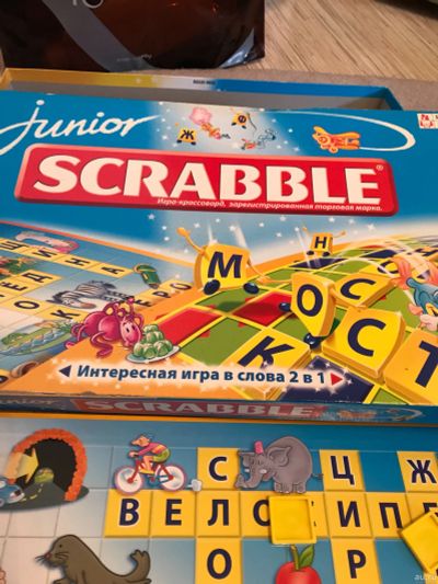 Лот: 13684278. Фото: 1. Игра Скрабл. Детские настольные игры