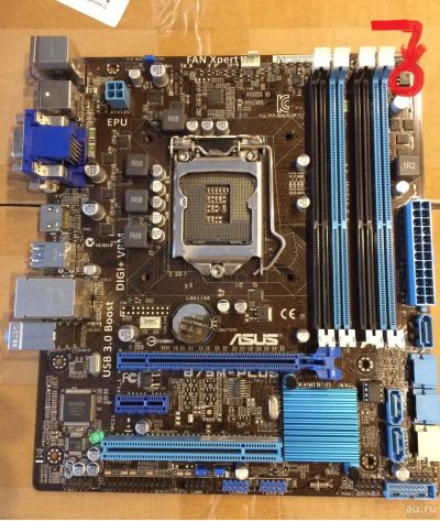 Лот: 17371293. Фото: 1. asus b75m-plus. Материнские платы