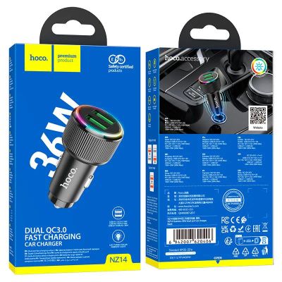 Лот: 25794368. Фото: 1. АЗУ HOCO NZ14 dual port 36W QC3... Зарядные устройства, блоки питания, адаптеры сетевые для смартфонов