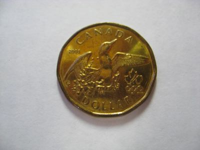 Лот: 6325311. Фото: 1. Канада, 1 доллар 2008 года. Олимпийская... Америка