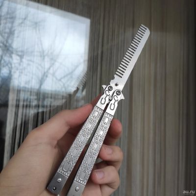 Лот: 17430288. Фото: 1. НОВЫЙ нож бабочка - расческа. Ножи, топоры