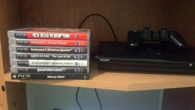 Лот: 6490653. Фото: 1. Sony PlayStation 3 + 7 игр. Игровые приставки, консоли