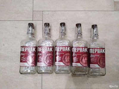 Лот: 18098665. Фото: 1. Бутылка стеклянная с бугельной... Бутылки, пробки, этикетки