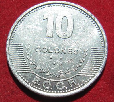 Лот: 19063590. Фото: 1. Коста-Рика 10 колонов, 2012 г. Остальные страны