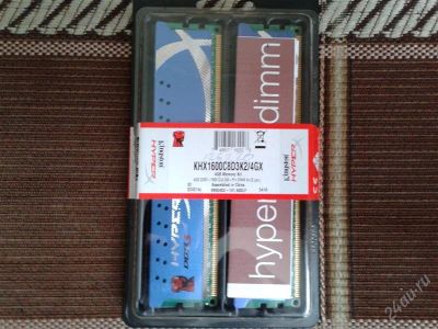 Лот: 2859549. Фото: 1. Kingston KHX1600C8D3K2/4GX 2x2Gb. Оперативная память