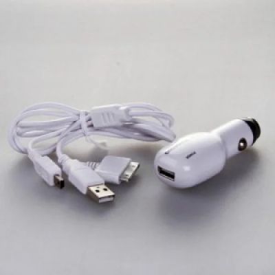 Лот: 3413892. Фото: 1. АЗУ адаптер HOCO + кабель Apple... Дата-кабели, переходники