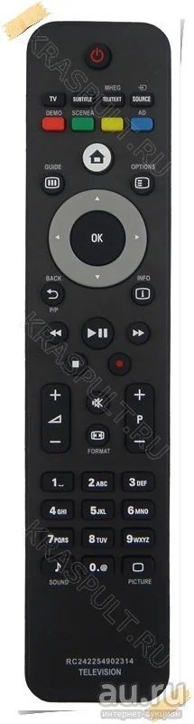 Лот: 2547844. Фото: 1. Пульт для телевизора Philips 2422... Пульты ДУ