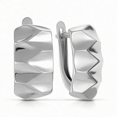 Лот: 23839565. Фото: 1. Серьги TALANT из серебра. Серьги, каффы