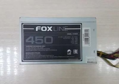 Лот: 19320512. Фото: 1. Блок питания Foxline FZ450 450W... Корпуса, блоки питания