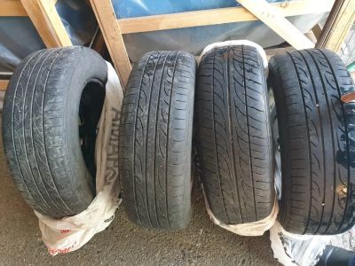 Лот: 17343210. Фото: 1. Комплект колес 215/65/16 Dunlop... Шины