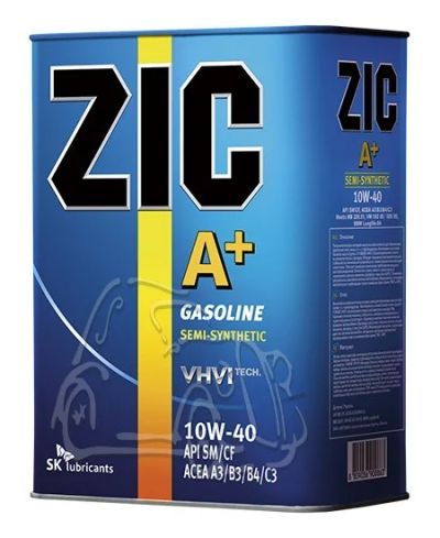 Лот: 3736020. Фото: 1. ZIC A Plus, 10W-40, 4L. Масла, жидкости
