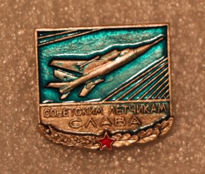 Лот: 10051774. Фото: 1. Знак: Советским лётчикам слава... Сувенирные