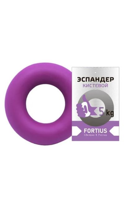 Лот: 22364118. Фото: 1. Эспандер-кольцо Fortius 5 кг фиолетовый... Мини-тренажеры, эспандеры