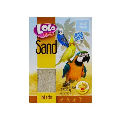 Лот: 10400972. Фото: 1. Песок lolo pets для птиц c ракушками... Корма