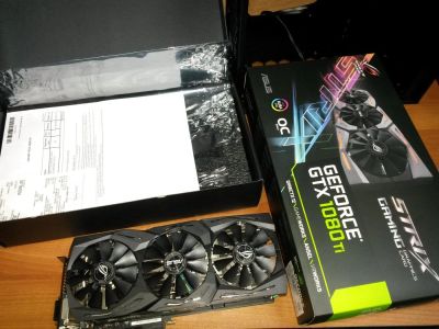 Лот: 10910647. Фото: 1. ASUS GeForce GTX1080Ti STRIX OC... Видеокарты