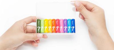 Лот: 15569717. Фото: 1. Батарейки Xiaomi Rainbow battery... Батарейки, аккумуляторы, элементы питания