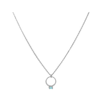 Лот: 23893489. Фото: 1. Золотое колье с фианитом SWAROVSKI... Бусы