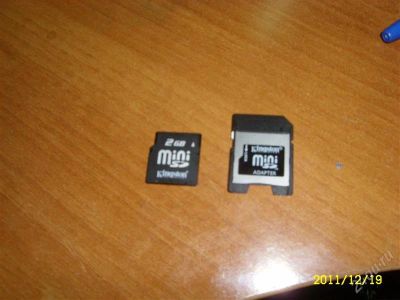 Лот: 1428751. Фото: 1. флешка mini sd с адаптеро под... Карты памяти