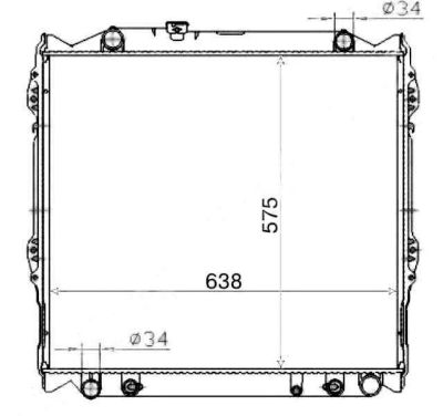 Лот: 3695575. Фото: 1. Радиатор toyota land cruiser prado... Двигатель и элементы двигателя