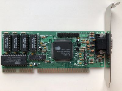 Лот: 25115624. Фото: 1. ISA 512Kb Cirrus Logic CL-GD5402-65QC-B... Видеокарты