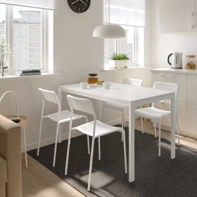 Лот: 2844803. Фото: 1. Стол обеденный, кухонный, белый... Столы, стулья, обеденные группы