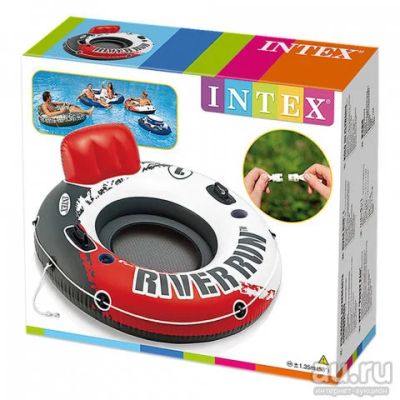 Лот: 13639884. Фото: 1. Круг надувной,кресло 1,35м. INTEX... Красноярск