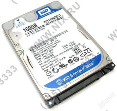 Лот: 2959272. Фото: 1. HDD 160 Gb SATA-II 300 Western... Жёсткие диски (HDD)