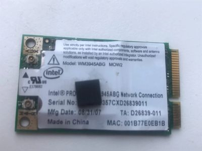 Лот: 16416148. Фото: 1. Wi-Fi модуль Intel WM3945ABG MOW2. WiFi, Bluetooth адаптеры