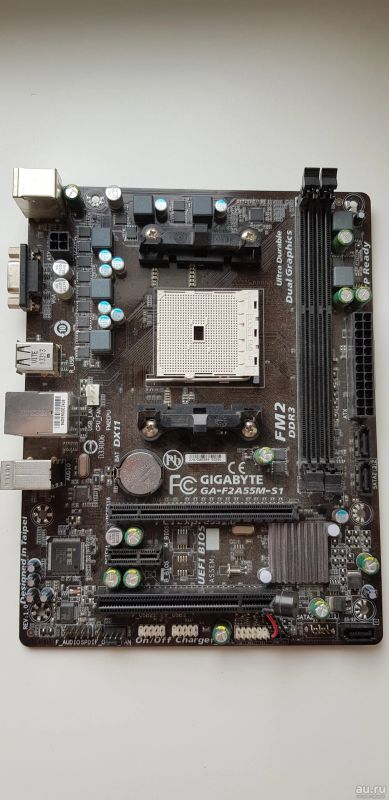 Лот: 13349663. Фото: 1. Материнская плата Gigabyte GA-F2A55M-S1. Материнские платы