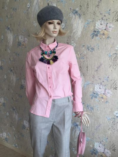 Лот: 9124090. Фото: 1. Новая нежно-розовая рубашка/блузка... Блузы, рубашки