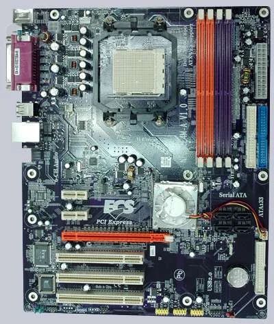 Лот: 3578172. Фото: 1. Материнская плата Elitegroup Nforce4M-A... Материнские платы