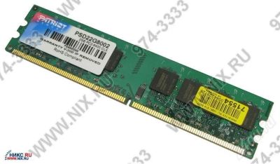 Лот: 698108. Фото: 1. DIMM DDR2 PATRIOT 2048MB PC6400. Оперативная память