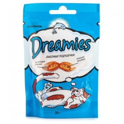 Лот: 11164274. Фото: 1. Лакомые подушечки Dreamies для... Корма