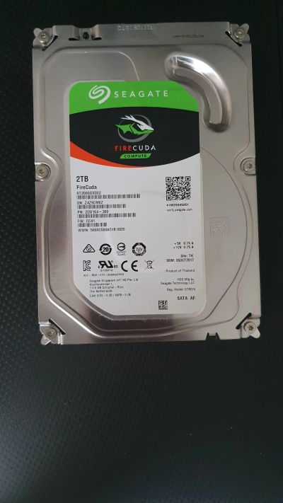 Лот: 19944459. Фото: 1. Seagate 7200 FireCuda 2тб (ST2000DX002... Жёсткие диски