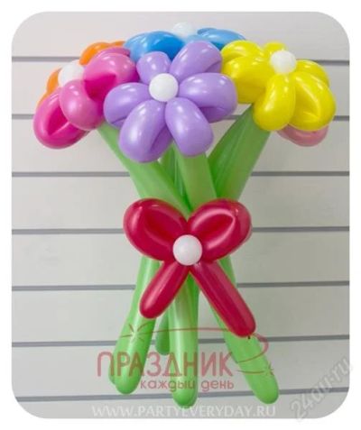 Лот: 2523582. Фото: 1. Букет цветов из шаров ШДМ ( Ромашки... Воздушные шары