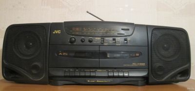 Лот: 17136323. Фото: 1. Магнитофон JVC PC-W222. Кассетные деки, магнитофоны