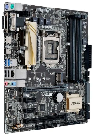 Лот: 9201731. Фото: 1. Материнская плата MB Asus H170M-Plus... Материнские платы