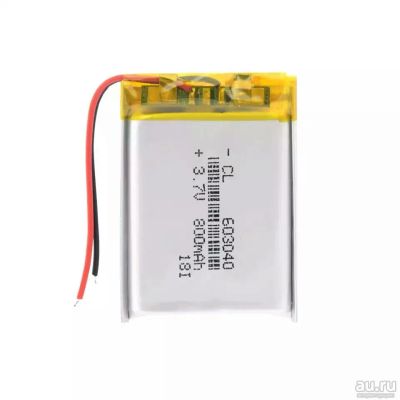 Лот: 16523176. Фото: 1. Аккумулятор li-po 3.7v 800mah. Батарейки, аккумуляторы, элементы питания