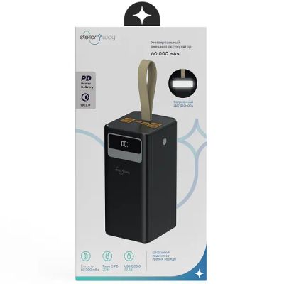 Лот: 22026832. Фото: 1. Аккумулятор Stellarway 60000mAh... Внешние, портативные аккумуляторы для смартфонов (Power bank)