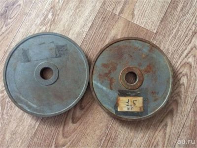 Лот: 9655627. Фото: 1. 2 Блина по 1,5кг. Штанги, блины